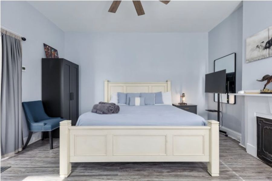 Bedroom seating area